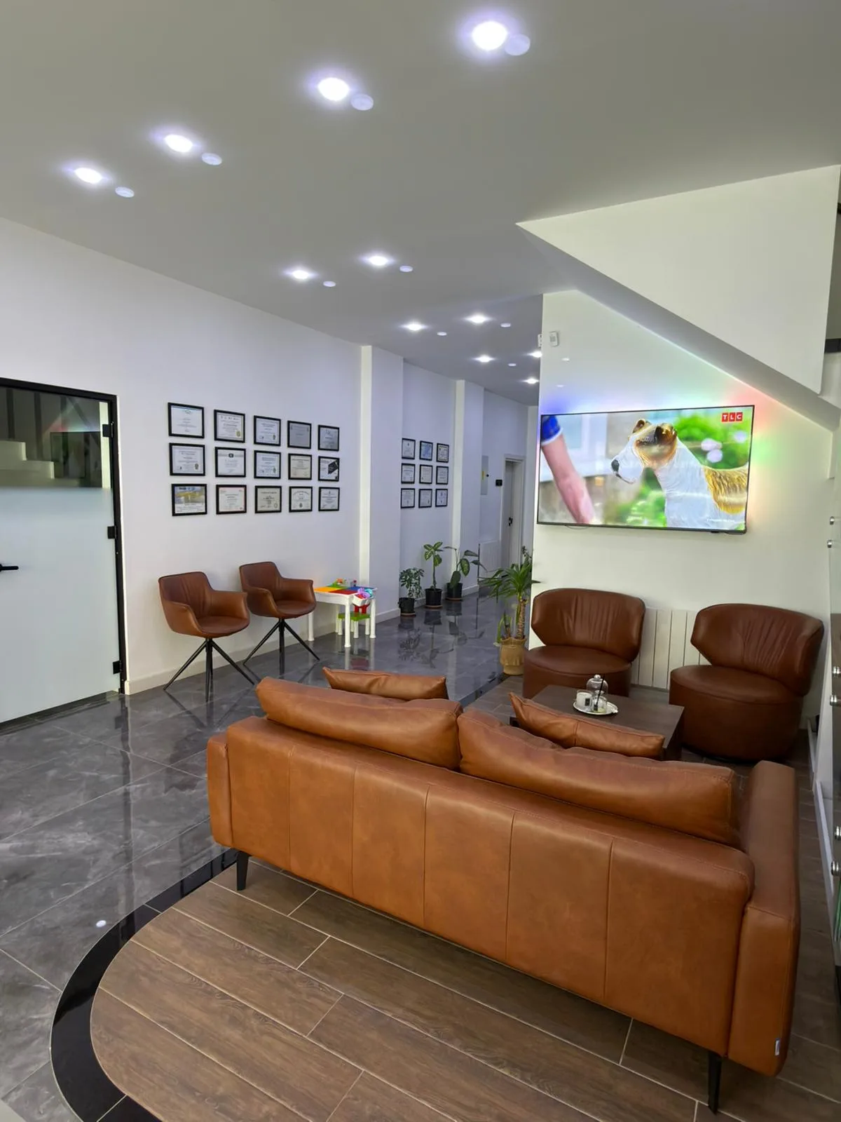 Sakarya Adapazarı'ndaki kliniğimizde, düzenli aralıklarla dezenfekte edilen ve yüksek hijyen standartlarına göre düzenlenen konforlu hasta oturma alanları.